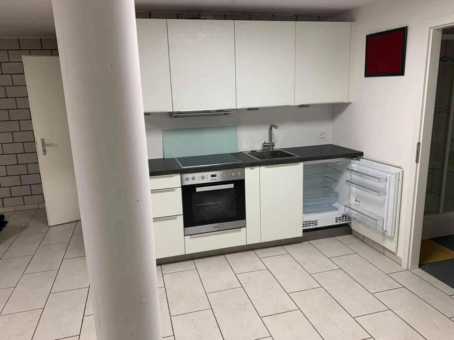 Basel - 5 Mins Away - Modern Basement Studio With Kitchen 35M2 In Муттенц Экстерьер фото