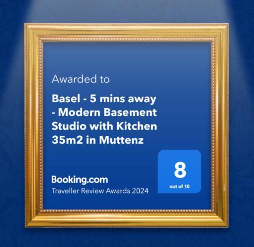 Basel - 5 Mins Away - Modern Basement Studio With Kitchen 35M2 In Муттенц Экстерьер фото
